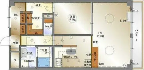 グランドール横前【2階】の間取り