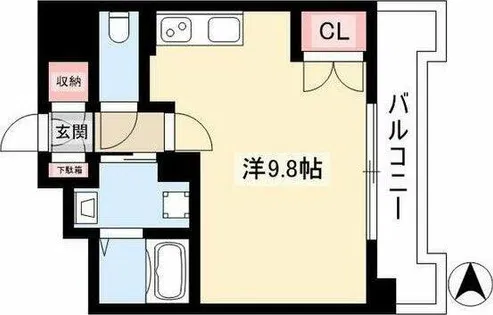プレシャス鴨付【2階】の間取り
