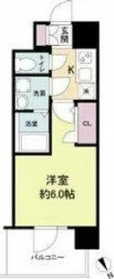 エスリードレジデンス大阪WEST【9階】の間取り