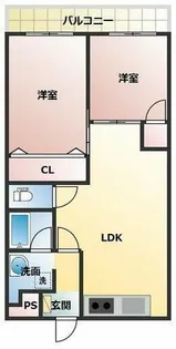 若草第一マンション【3階】の間取り