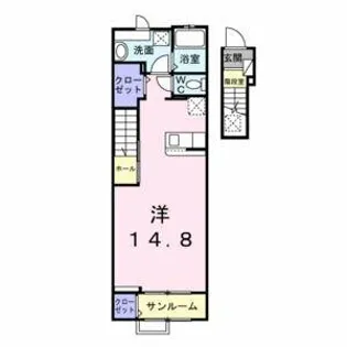 グレイスコート【202号室】の間取り