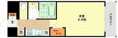 エスリードレジデンス大阪福島【8階】の間取り