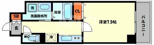 レジュールアッシュBENTEN【9階】の間取り