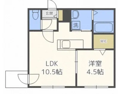 ブランシャール西11丁目【1階】の間取り