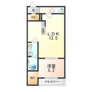 アネッサ堺東【3階】の間取り