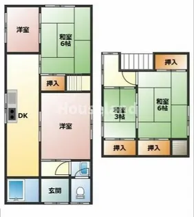 和歌山県和歌山市有本【一戸建】の間取り
