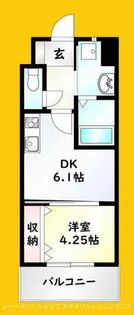 オーヴィジョンクラス浅香通り【3階】の間取り