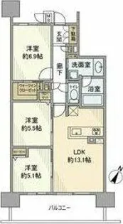 リコット刈谷駅東Ⅱ【8階】の間取り