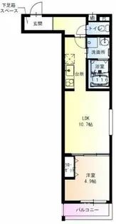 フジパレス長吉長原【2階】の間取り