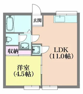 BLANCUBE大池【2階】の間取り