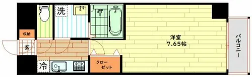 ES-Grande大阪福島(ETC福島)【4階】の間取り