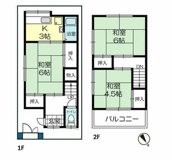 兵庫県神戸市垂水区東垂水2丁目【一戸建】の間取り