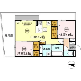 AURALEE 足立【1階】の間取り