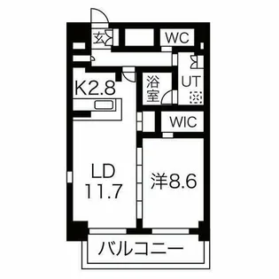 PURE RESIDENCE 名駅南【14階】の間取り