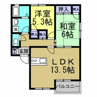 メモリーステージ B【102号室】の間取り
