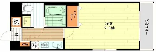 レグゼスタ福島Ⅱ【12階】の間取り