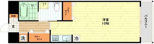 大阪府大阪市西区九条南3丁目【マンション】の間取り