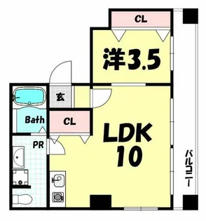 コンフォールびふう【302号室】の間取り
