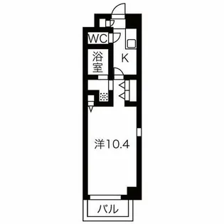 グランシーナ新町【206号室】の間取り