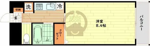 大阪府大阪市西区江戸堀2丁目【マンション】の間取り