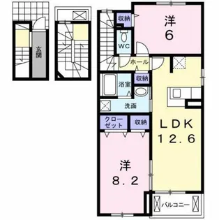 ネオコート E【3階】の間取り