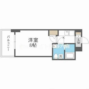 セレニテ桜川駅前プリエ【9階】の間取り