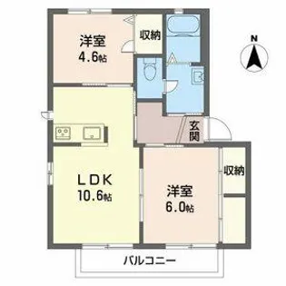 シャーメゾン堂本【2階】の間取り