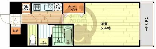 大阪府大阪市西区南堀江2丁目【マンション】の間取り