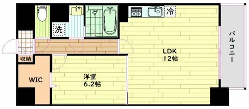 大阪府大阪市西区新町4丁目【マンション】の間取り