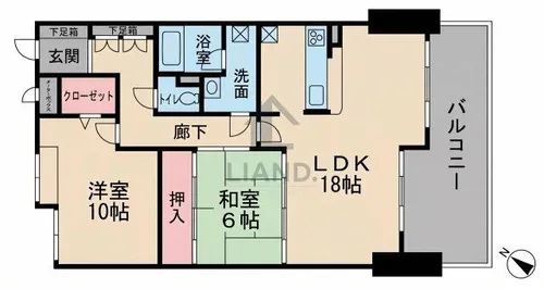 ベルメゾン赤坂フォレスト【502号室】の間取り