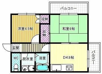 エトワールすみいち【2階】の間取り