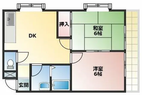プリベイル西神戸【308号室】の間取り