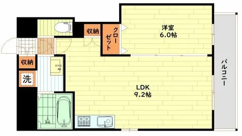 大阪府大阪市西区江戸堀3丁目【マンション】の間取り
