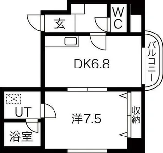 OMレジデンス北郷8条【2階】の間取り