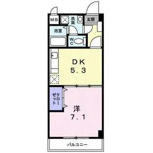 ペルペテュエルM【3階】の間取り