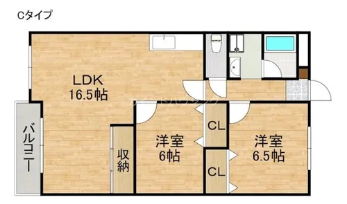 ヴィラロイヤル二色浜【1階】の間取り