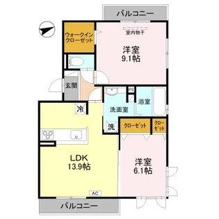 WEMBLEY・PLANET【3階】の間取り