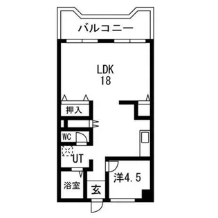 コーポラス今宿【5階】の間取り