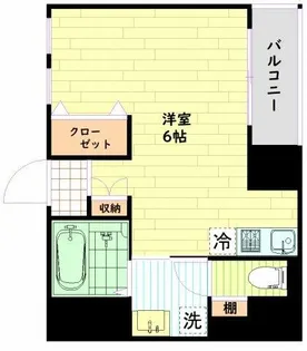 大阪府大阪市中央区松屋町住吉【マンション】の間取り