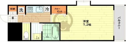 大阪府大阪市中央区南久宝寺町2丁目【マンション】の間取り