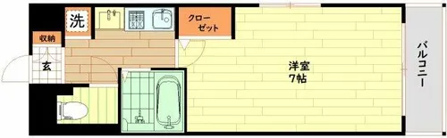 大阪府大阪市中央区上本町西2丁目【マンション】の間取り
