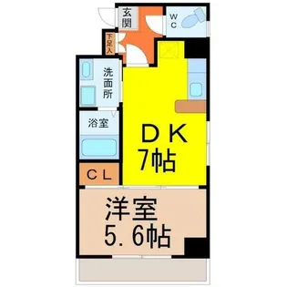 SouthValley(サウスバレイ)【6階】の間取り