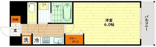 大阪府大阪市東成区東中本1丁目【マンション】の間取り