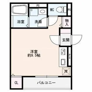 PillarSyo(ピラーショー)【201号室】の間取り