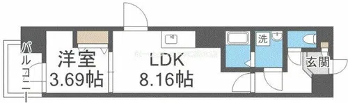 ART Tennouji【6階】の間取り