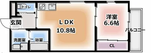コンフォルタ星田【3階】の間取り