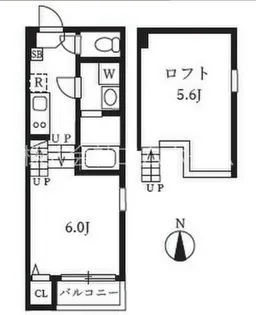 カーサルーチェ黄金【2階】の間取り