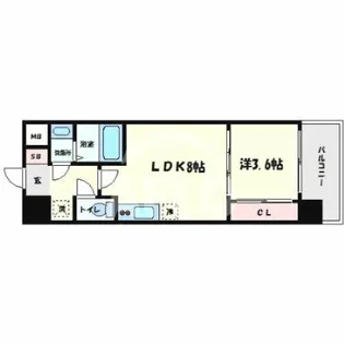 セレニテ北久宝寺【12階】の間取り