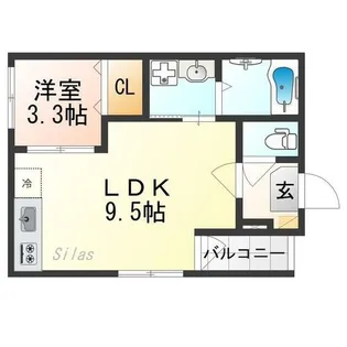 ハーモニーテラス東野舞台町Ⅲ【2階】の間取り