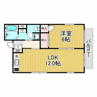 シャレオ上大市【1階】の間取り